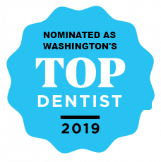 Top dentist badge